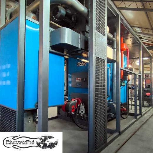 Kotłownia Kontenerowa BINDER 840kW BIOMASA / ZRĘBKA