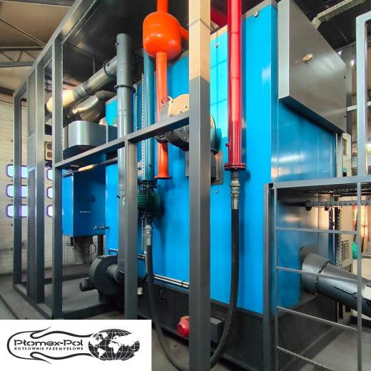 Kotłownia Kontenerowa BINDER 840kW BIOMASA / ZRĘBKA