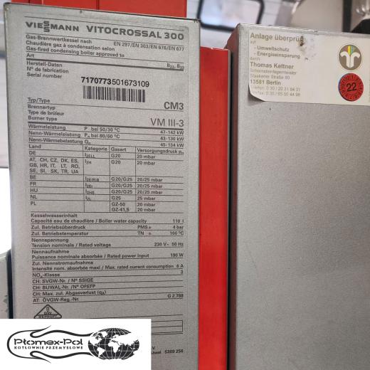 Viessmann Vitocrossal 300 130 kW – kocioł kondensacyjny z rampą gazową