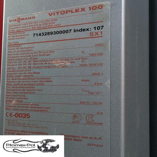 Kotły Viessmann 1120–1400 kW – olej opałowy i gaz | Sprzedaż