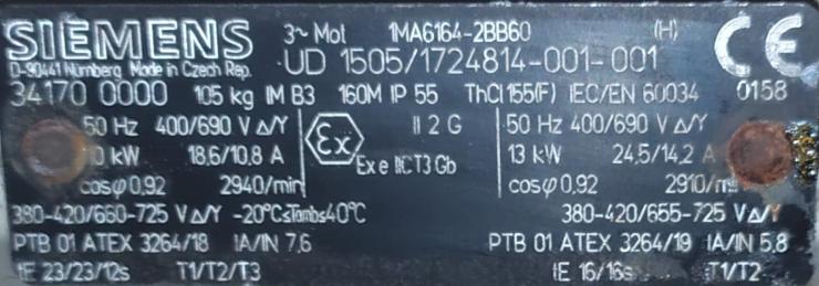 Siemens D-90441 Electric Motor silnik trójfazowy