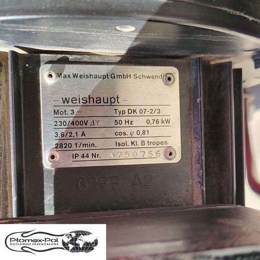 Palnik Weishaupt G3/1-E ZD (90-630kW) Gazowy Używany