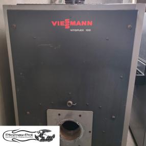 Kocioł Viessmann Vitoplex 100 1400 kW – z palnikiem i sterowaniem | olej/gaz