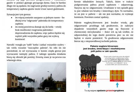 Dlaczego piec kopci? Co zrobić, by nie kopcić? / strona 2 z 3